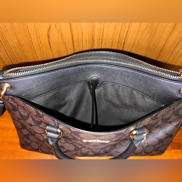 COACH Mia Satchel In Signature Canvas - Picture 6 of 12